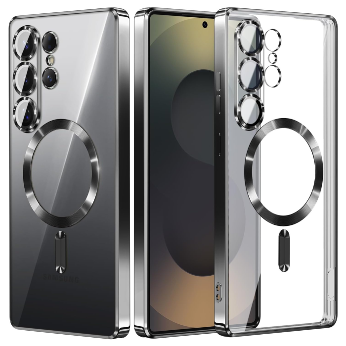 Husa Samsung Galaxy S26, Luxury MagSafe cu Protectie Lentile Camera si Anti-Shock, Black [4]