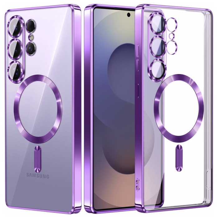 Husa Samsung Galaxy S26 Plus, Luxury MagSafe cu Protectie Lentile Camera si Anti-Shock, Deep Purple [2]