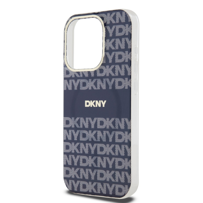 Huse iPhone 15 Pro, DKNY PC/TPU Repeat Pattern Tonal Stripe Magsafe, Blue [4]