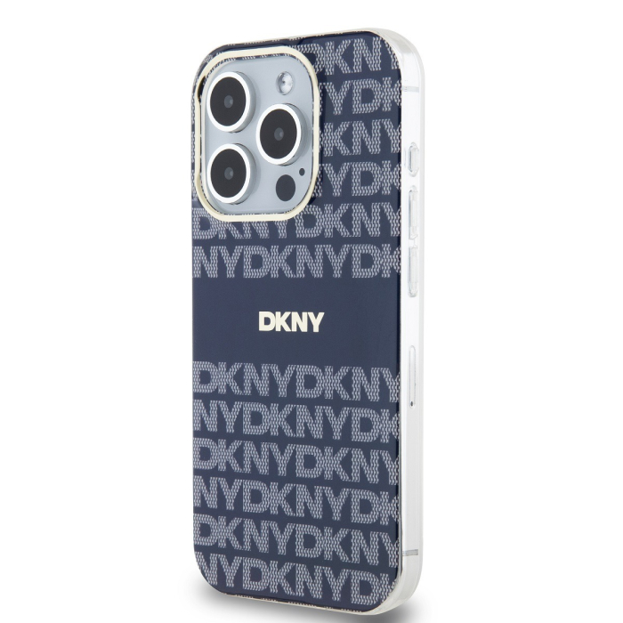 Huse iPhone 15 Pro, DKNY PC/TPU Repeat Pattern Tonal Stripe Magsafe, Blue [3]