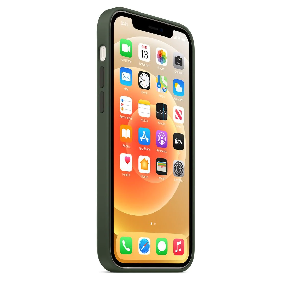 Husa din Silicon pentru iPhone 14 Verde Army [3]