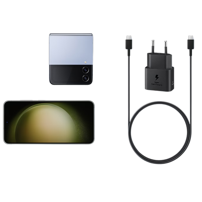 Set Incarcator si cablu Original Samsung USB-C 25W Travel Charger + USB-C Data Cable 1m, Black [6]