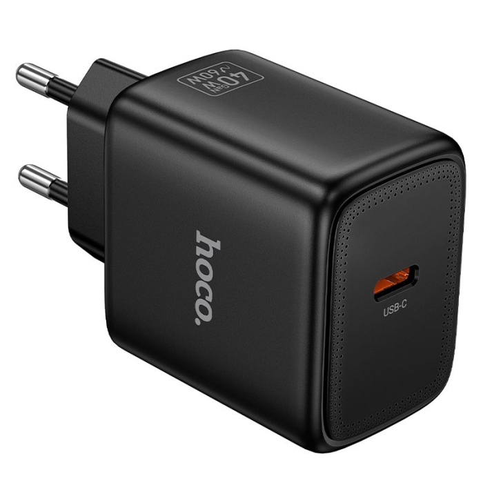 Incarcator Telefon GaN Hoco USB C PD AVS 40W max 60W N83 black [2]
