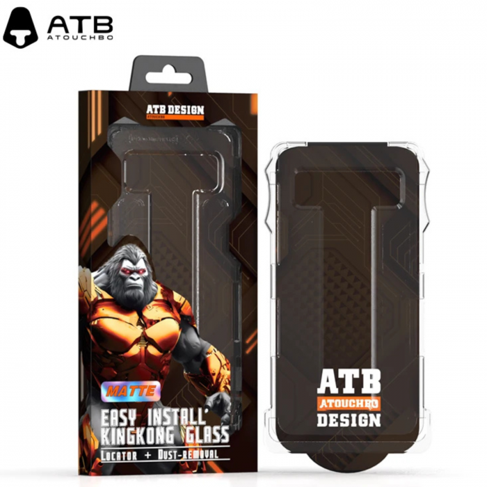 Kit Folie ATB HD Mata Anti-Amprente, KingKong - EasyApp pentru iPhone 15 Pro Max [10]