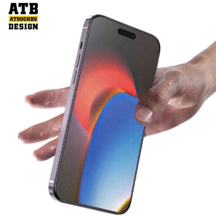 Kit Folie ATB HD Mata Anti-Amprente, KingKong - EasyApp pentru iPhone 14 Pro Max [3]