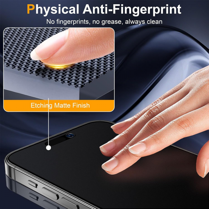 Kit Folie ATB HD Mata Anti-Amprente, KingKong - EasyApp pentru iPhone 18 Pro Max [7]