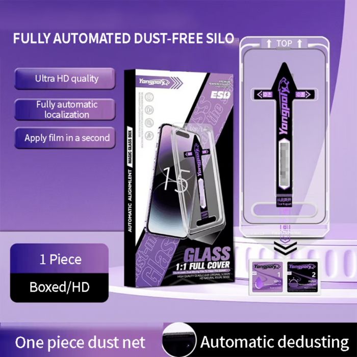 Kit Folie HD Auto Aliniere si Auto Curatare pentru iPhone 16 Pro Max [7]