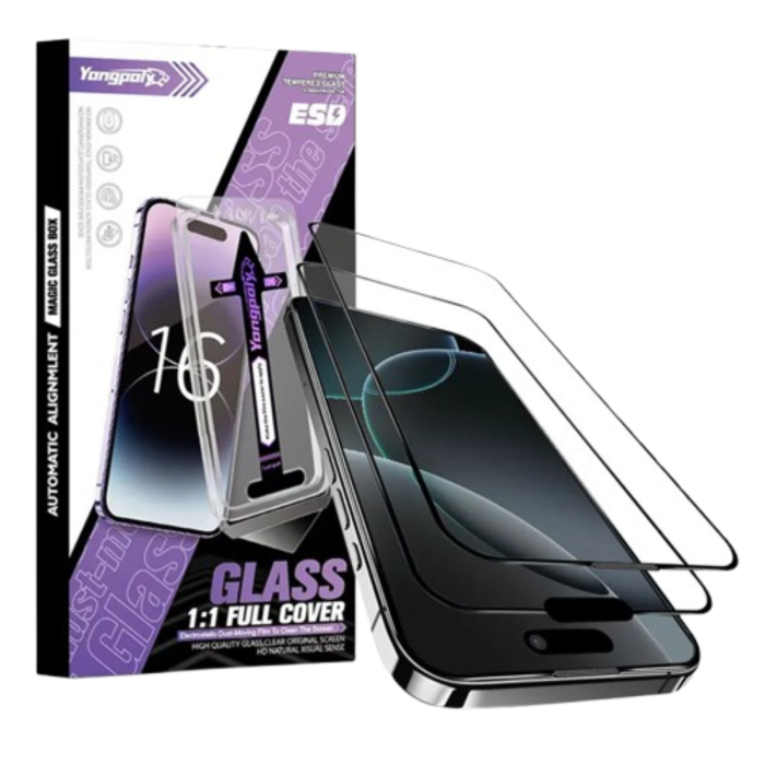 Kit Folie HD Auto Aliniere si Auto Curatare pentru iPhone 16 Plus [2]