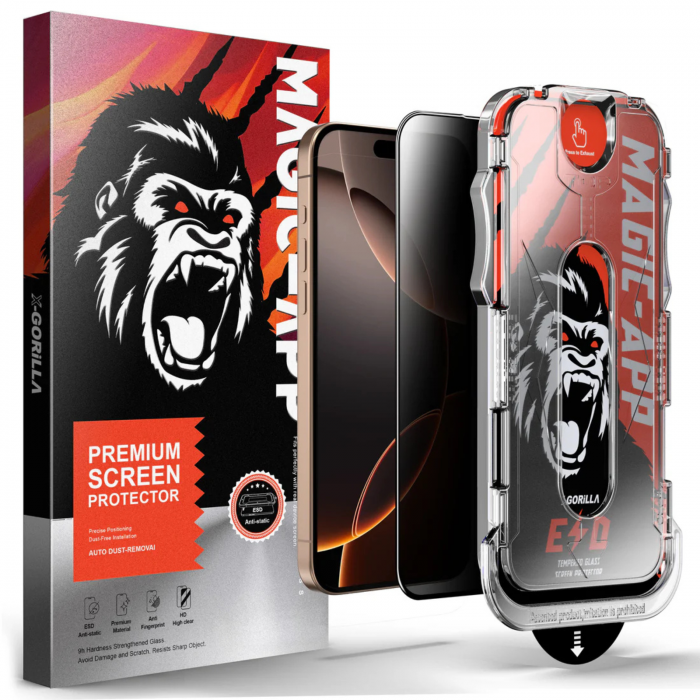 Kit Folie Privacy, X- Gorilla Glass Magic-App pentru iPhone 13 Pro Max/ 14 Plus [1]