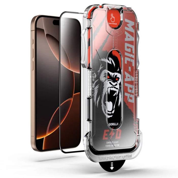 Kit Folie HD, X- Gorilla Glass Magic-App pentru iPhone 15/ 16 [2]
