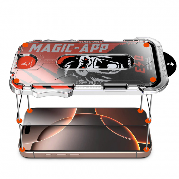 Kit Folie HD, X- Gorilla Glass Magic-App pentru iPhone 15/ 16 [4]