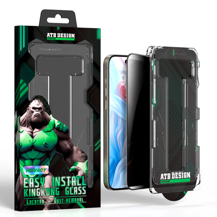 Kit Folie iPhone 17 - ATB Privacy Glass, KingKong - EasyApp [1]