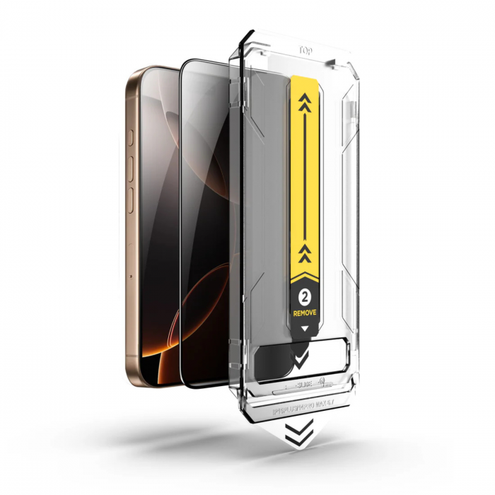 Kit Folie Sticla Privacy, New Dust Removal Easy App pentru iPhone 11/XR [2]