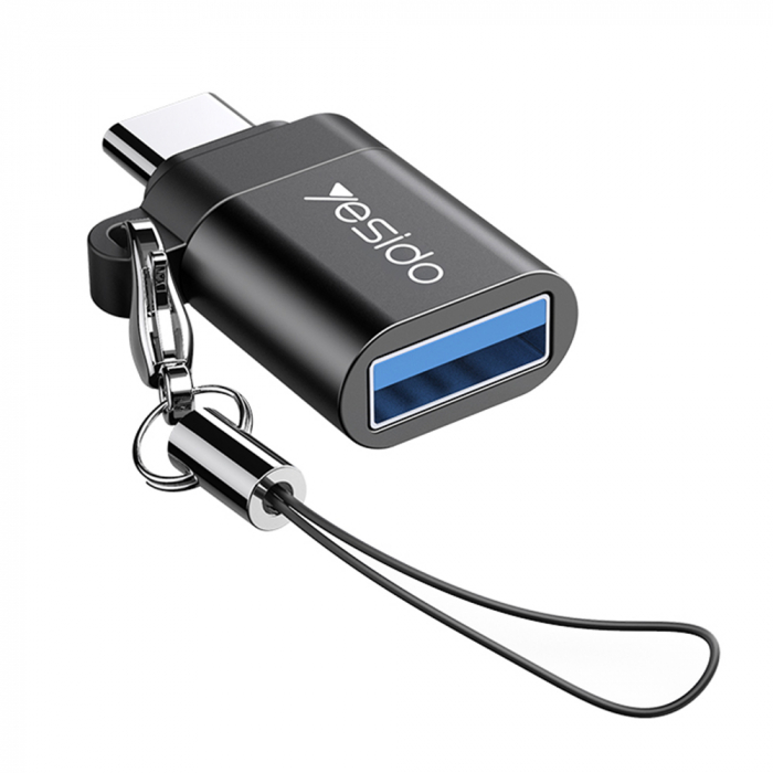 OTG Adaptor (GS06) - Type-C to USB 3.0, Plug & Play, 5Gbps - Black [1]
