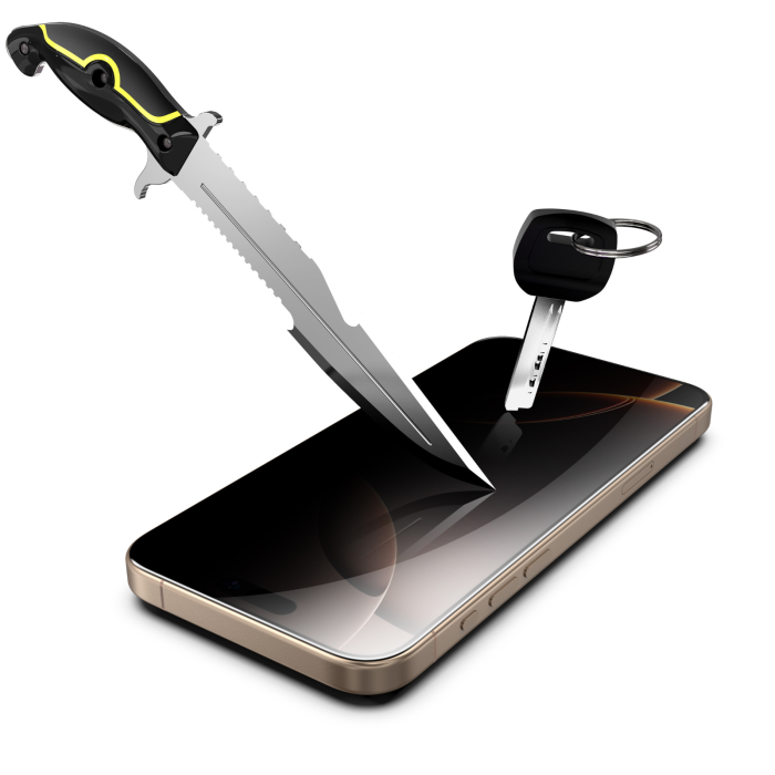 [Pachet 2in1] 2 Folii Sticla Privacy Titan si 1 Kit de instalare Dust Removal Easy App pentru iPhone 18 Pro Max [6]