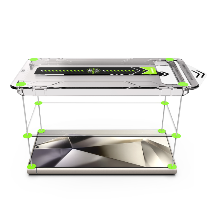 Pachet X2 Folii Sticla HD Titan si 1 Kit de instalare Dust Removal Easy App pentru Samsung Galaxy S26 Plus [4]