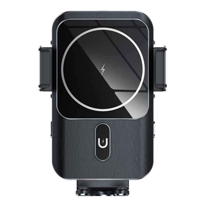 Suport Auto Inteligent Fast Charger Wireless 15W, Negru [2]