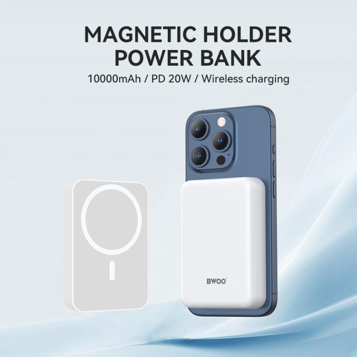Power Bank BWOO 20W 10.000 mAh, White [4]
