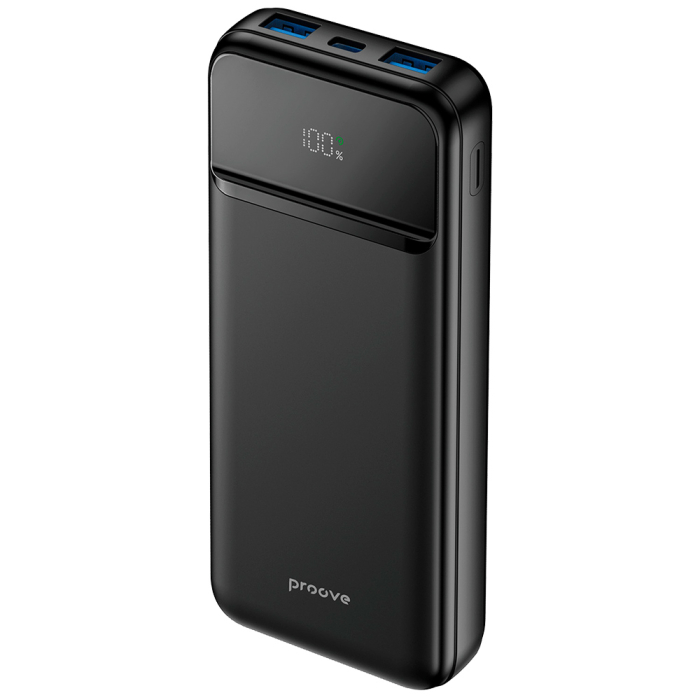 Baterie Externa Illuminator 2 - Type-C, 2x USB, with LED Display, Fast Charge, 22.5W, 10000mAh - Black [2]