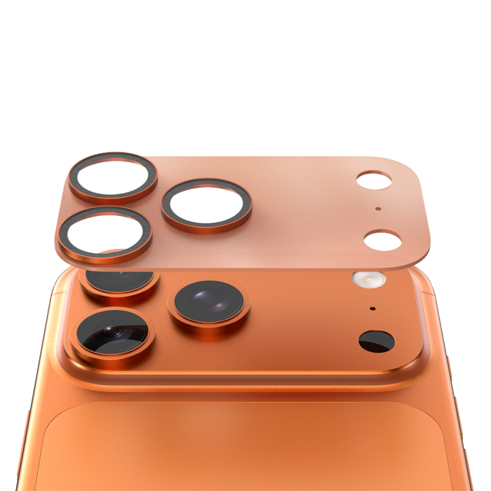 Protectie Camera iPhone 17 Pro, ATB Full Security Glass AR+AF, Orange [3]