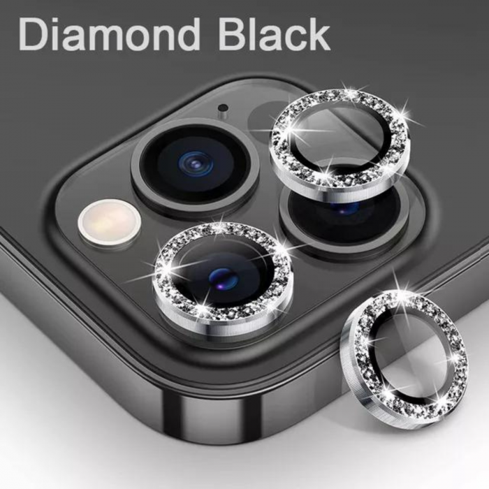 Protectie Camera Diamond Style Black pentru iPhone 11 Pro [2]