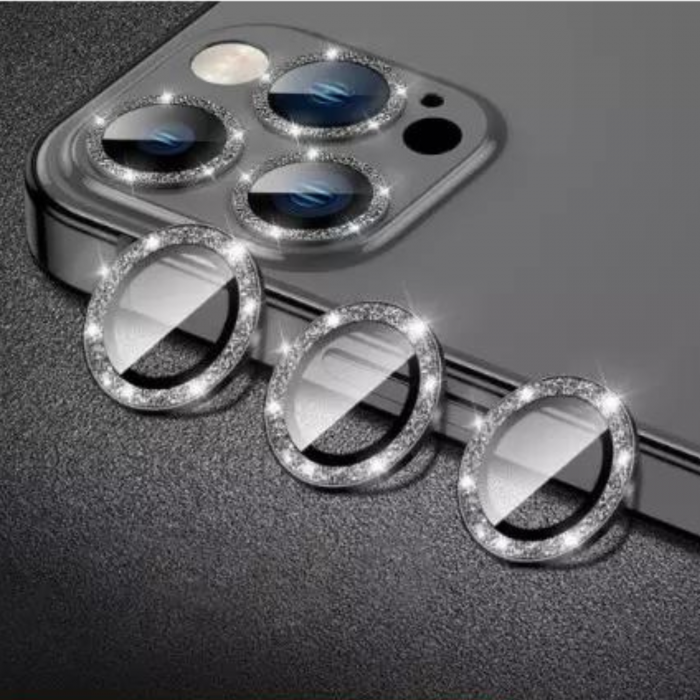 Protectie Camera Diamond Style Black pentru iPhone 15 Pro [1]