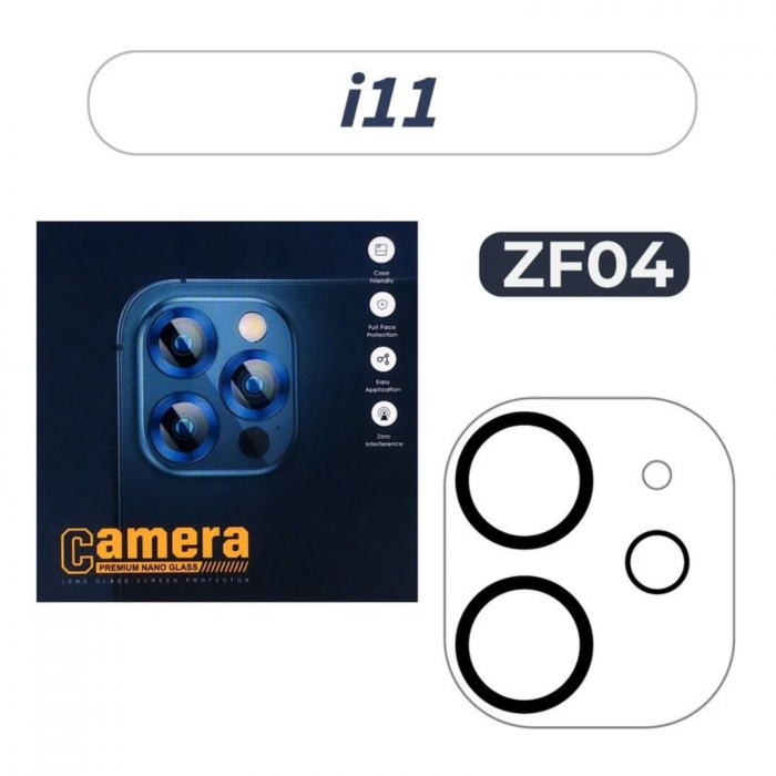 Protectie Camera, iPhone 11, Ultra HD, 9H Tempered Premium Nano Glass [2]