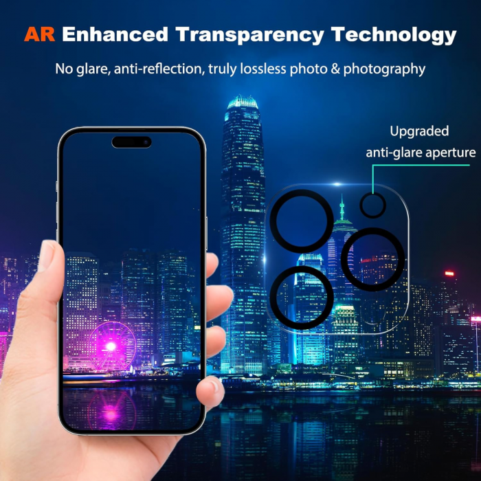 Protectie Camera, iPhone 11, Ultra HD, 9H Tempered Premium Nano Glass [7]