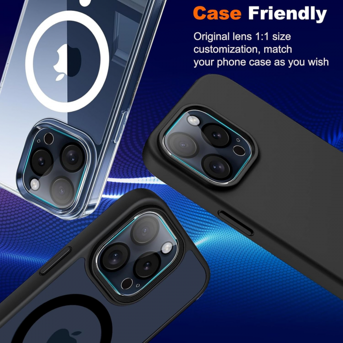 Protectie Camera, iPhone 15 Pro/ 15 Pro Max, Ultra HD, 9H Tempered Premium Nano Glass [11]