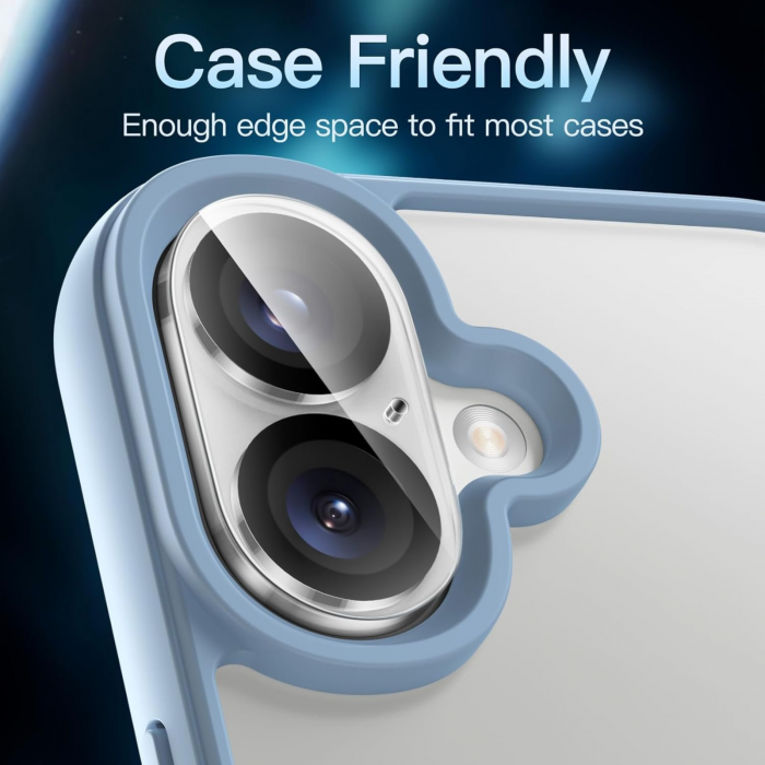 Protectie Camera, iPhone 16/ 16 Plus, Ultra HD, 9H Tempered Premium Nano Glass [6]