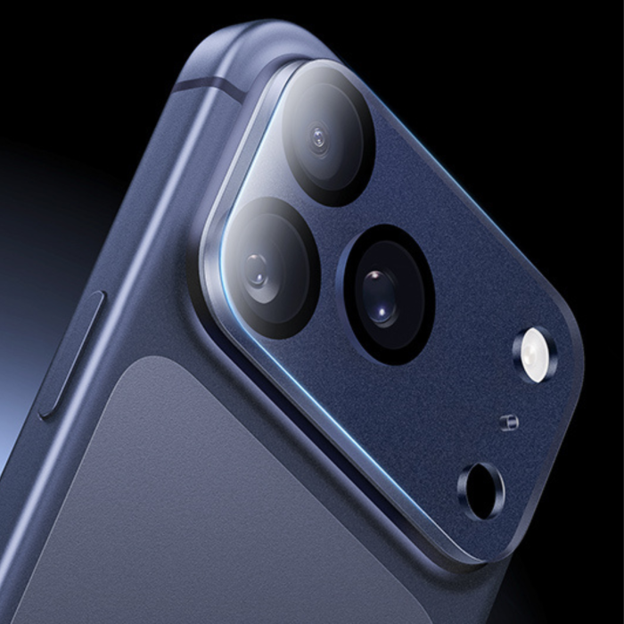 Protectie Camera iPhone 17 Pro, Full Glass, Deep Blue [2]