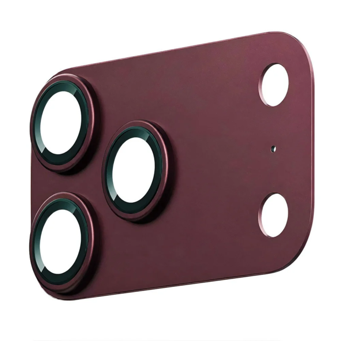 Protectie Camera iPhone 18 Pro Max, Techsuit Full Glass, Burgundy [4]