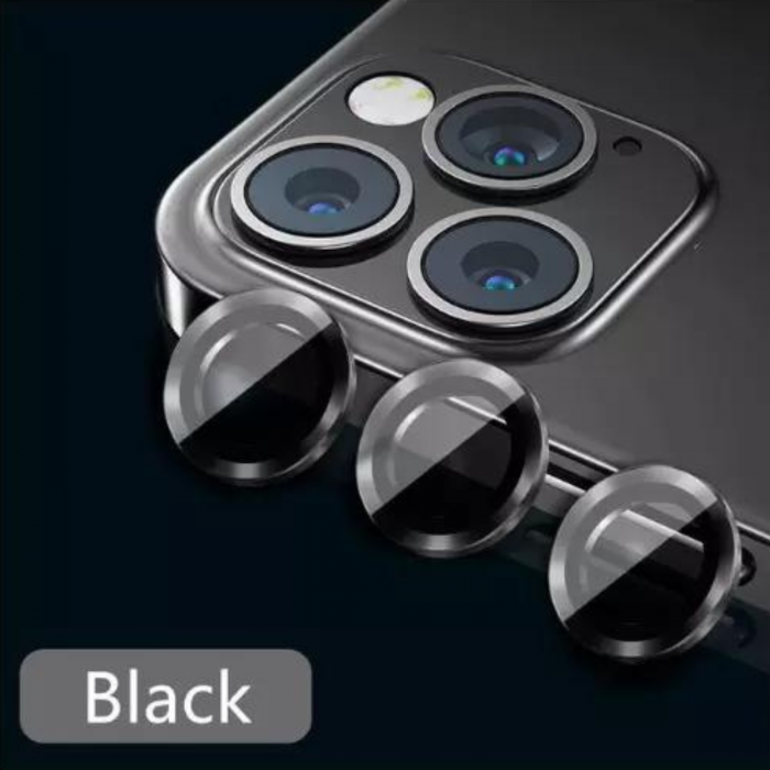 Protectie Camera Metal Style Black pentru iPhone 15 Pro [8]