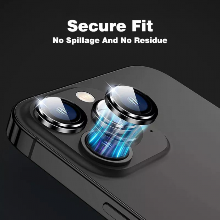 Protectie Camera Metal Style Silver pentru iPhone 17 [4]