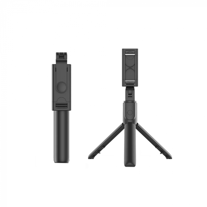 Selfie Stick si Suport trepied stabil și compact cu telecomandă Bluetooth (S05), 100cm - Black [8]