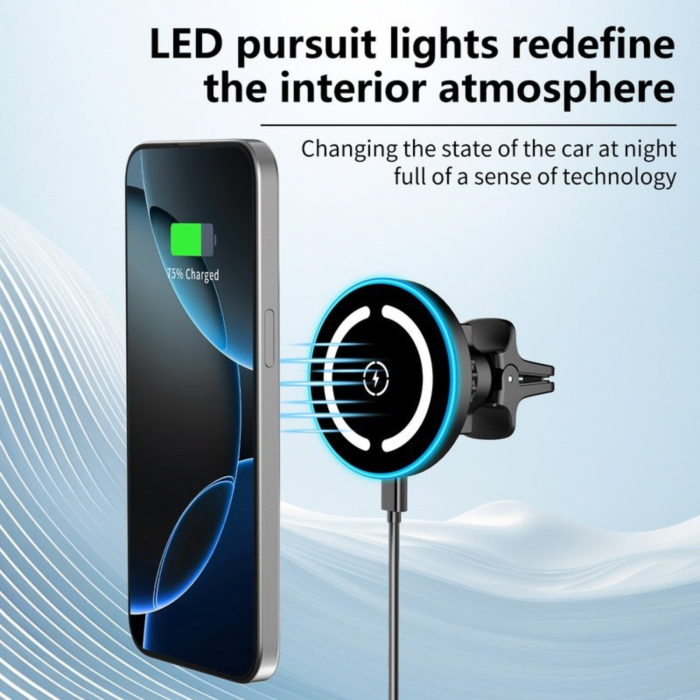 Super Strong MagSafe Auto Holder, Cercle with Fast Charge, Titan [6]