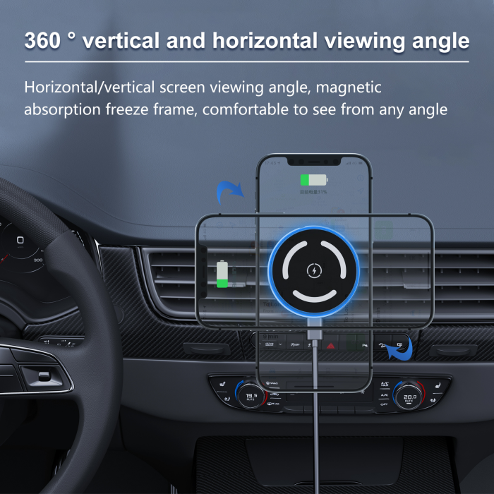 Super Strong MagSafe Auto Holder, Cercle with Fast Charge, Titan [5]