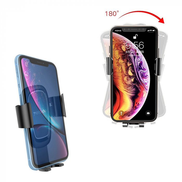 Suport Auto (C71) - Gravity Grip, 360° Rotation Angle, for Air Vent - Black [3]