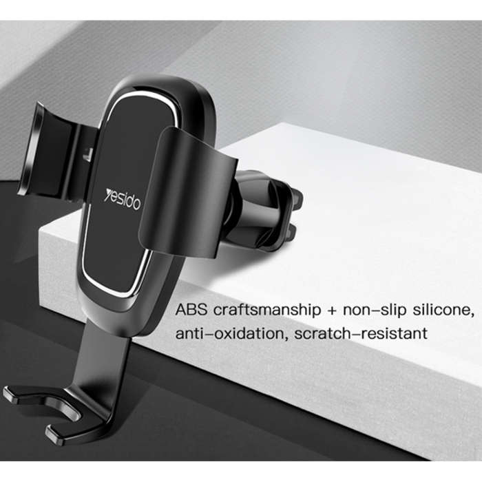 Suport Auto (C71) - Gravity Grip, 360° Rotation Angle, for Air Vent - Black [6]