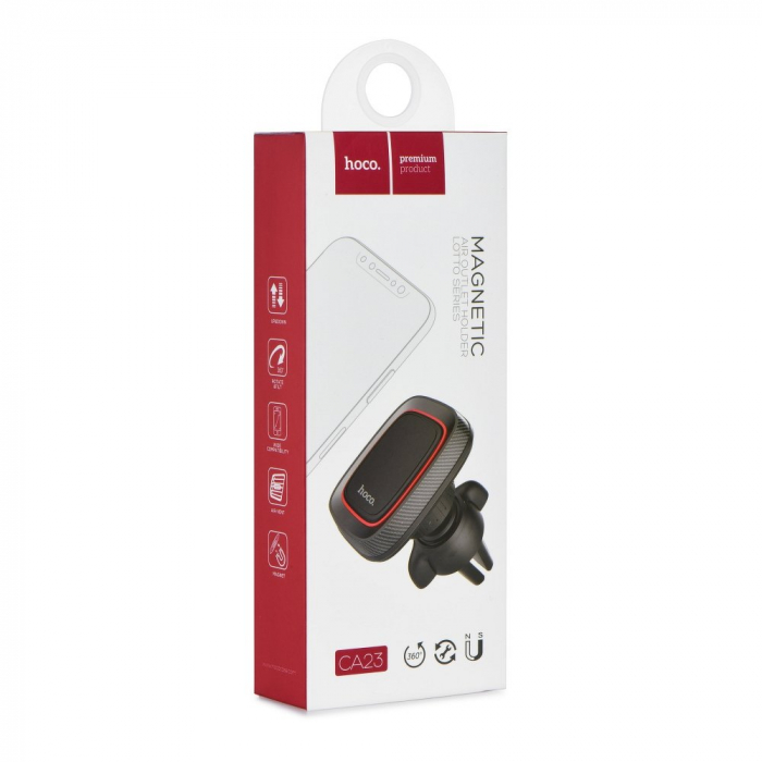 Suport Auto Lotto (CA23) - Magnetic Grip for Air Vent - Black [3]