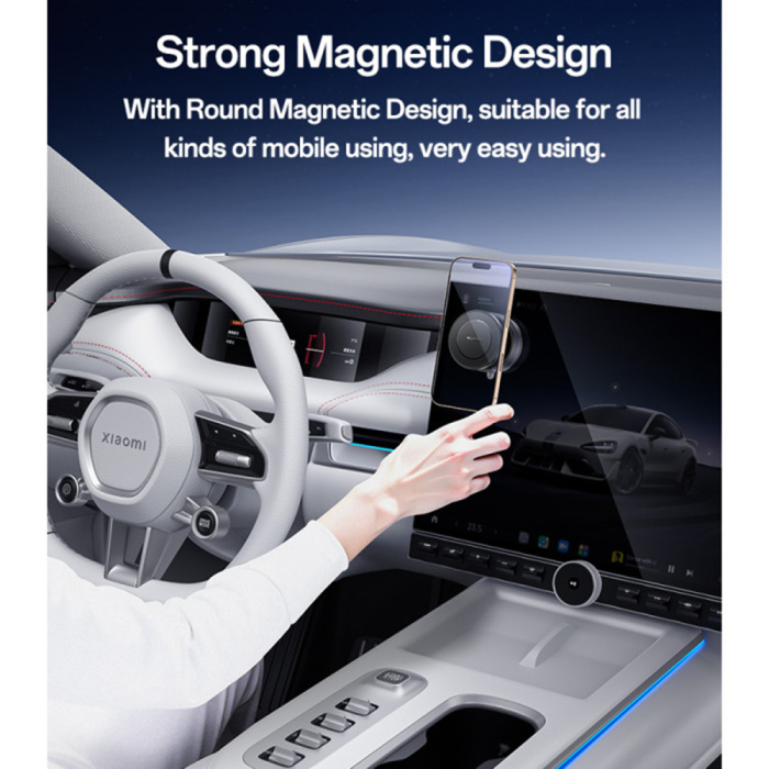 Suport Auto Magnetic Vacuum Suction Cup, 360, 16N - Black [3]