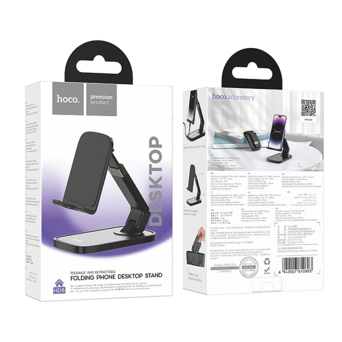Suport de birou HOCO pentru smartphone HD8 negru [5]