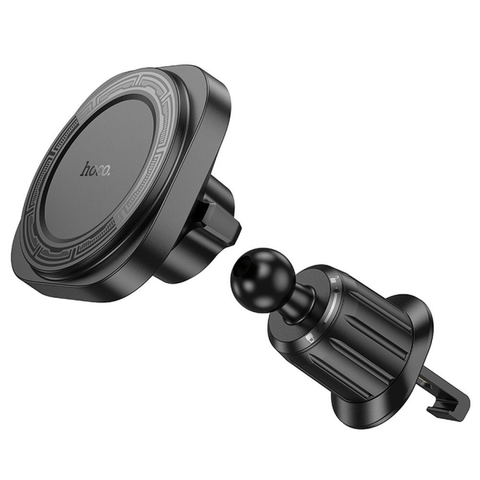 Suport magnetic pentru telefon auto compatibil cu orificiul de ventilație Magsafe Hoco H28, negru [9]