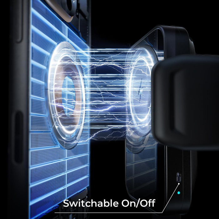 Suport Telefon Lisen 15W Wireless Charger, 360° Adjustment, Black [4]