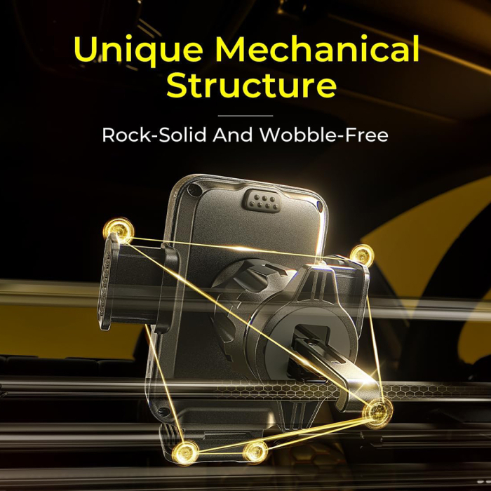 Suport Telefon Lisen 15W Wireless Charger, 360° Adjustment, Black [6]