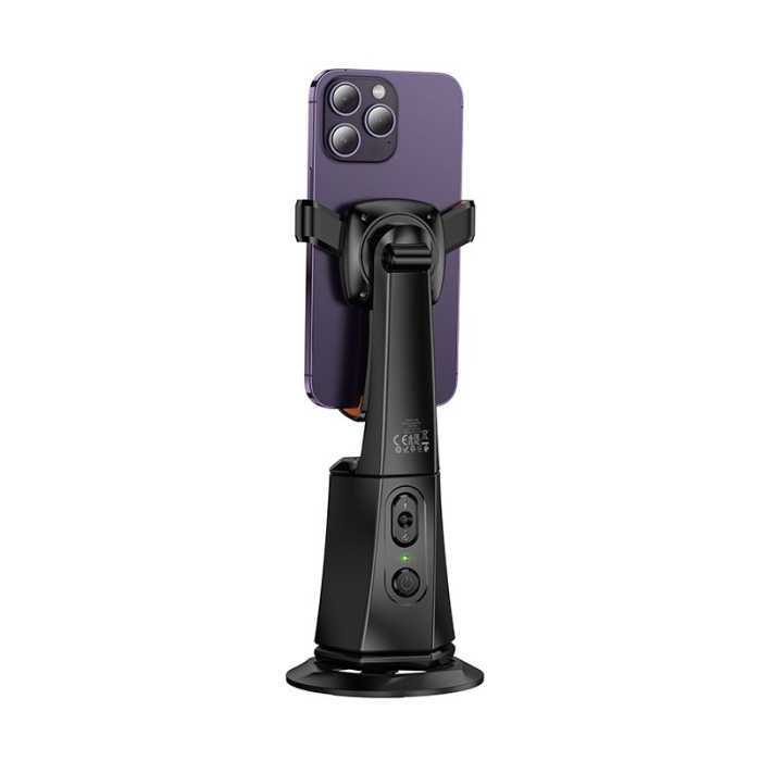 Suport telefon mobil HOCO 360 grade cu urmărire automată a feței K26 negru [6]