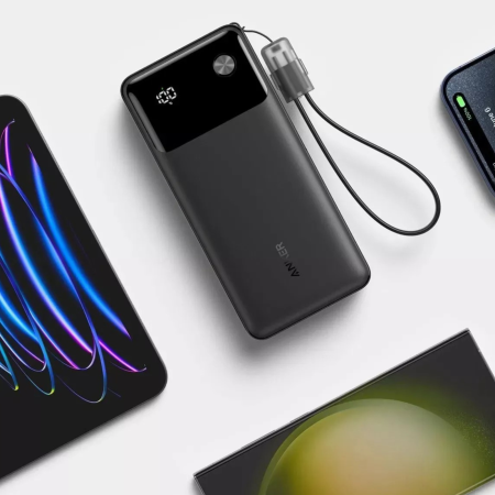 Baterie Externa Anker Powercore 20.000 mAh 30W cu cablu type-C, Black [3]