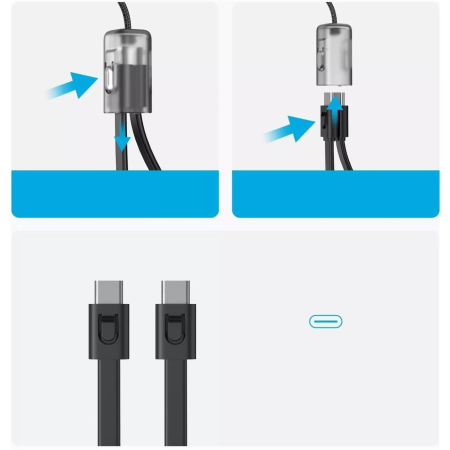 Baterie Externa Anker Powercore 20.000 mAh 30W cu cablu type-C, Black [4]