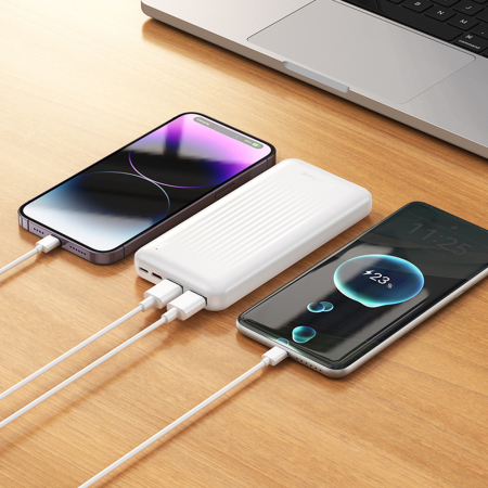 Baterie Externa Clever Series (BJ78) - 2x USB, USB-C, Micro-USB, LED Indicator, Fast Charge, 10.000mAh - Black [3]