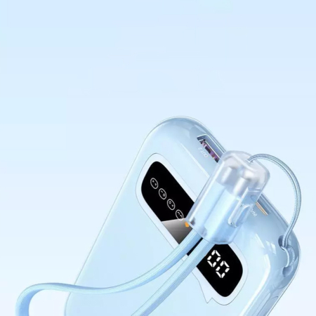 Baterie Externa cu Digital Display, USB, Type-C, 10.000mAh, 20W - Blue [5]